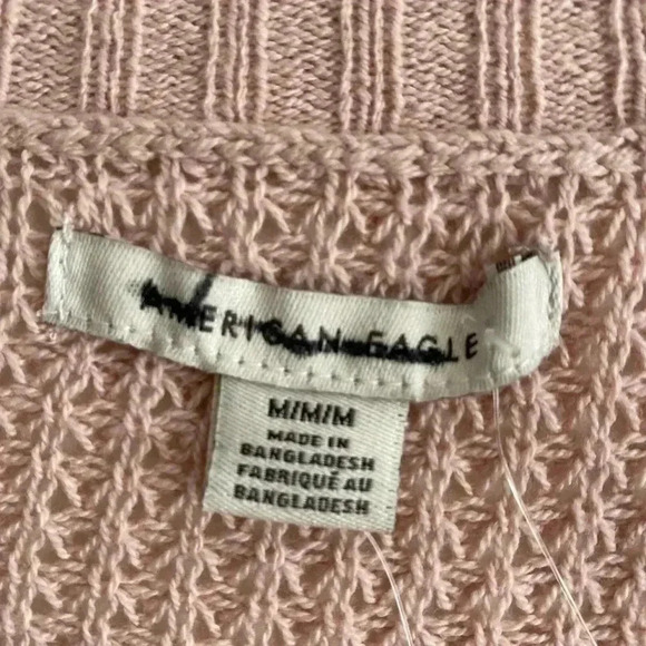 🆕 American Eagle Stripe Color Block Henley Sweater M🆕 - Picture 7 of 9